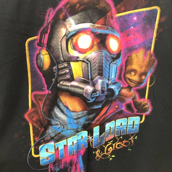 ❌🚫SOLD🚫❌Marvel Star Lord t-shirt - Picture 2 of 3